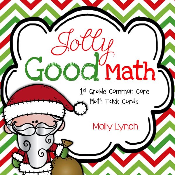 christmas task cards for 1st graders in the winter time | Lucky Learning with Molly Lynch