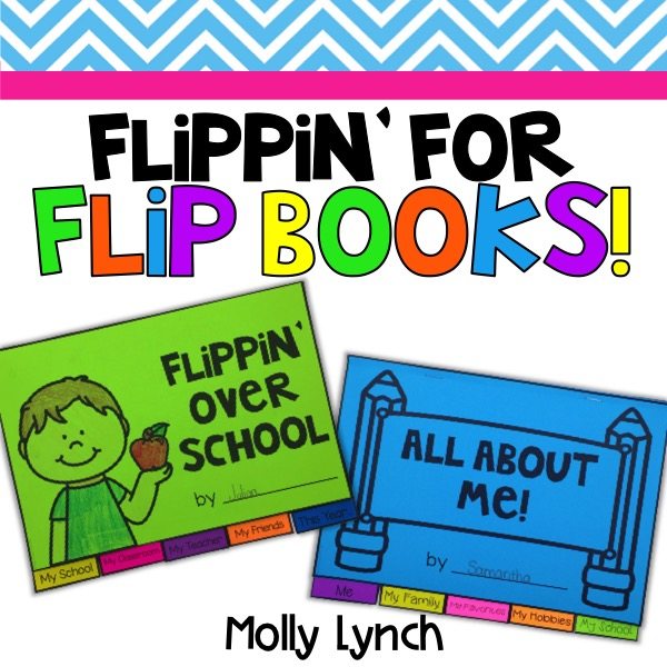 back to school flip books writing activity for 1st - 3rd graders | Lucky Learning with Molly Lynch