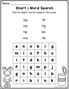 Short Vowel Word Searches | Word Work for Short Vowels