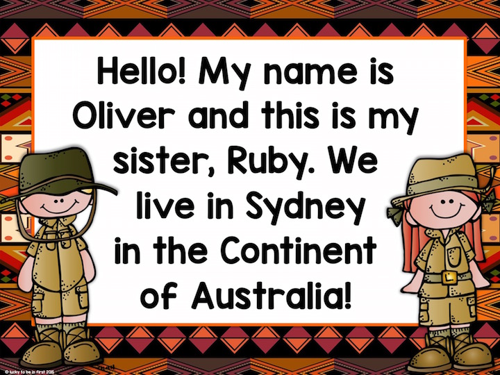 australia continent powerpoint for elementary students | Lucky Learning with Molly Lynch