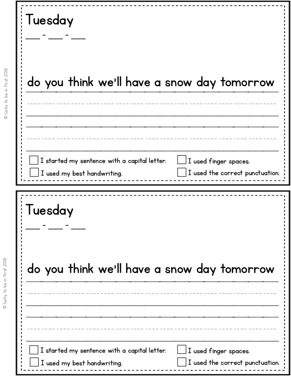 everyday edits about snow and a snow day | Lucky Learning with Molly Lynch