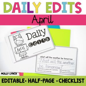 editable everyday edits april | Lucky Learning with Molly Lynch