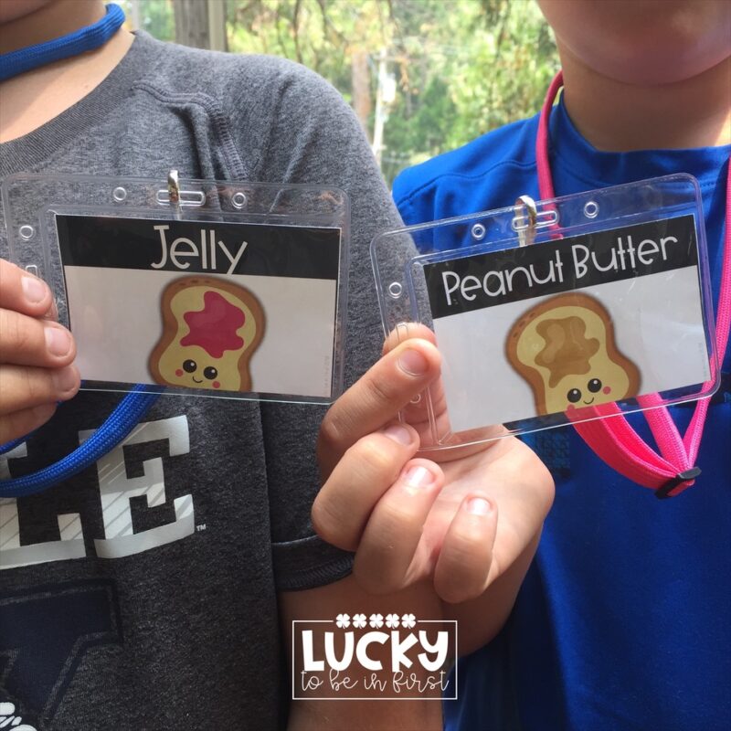 rectangle black top version of pair up partner cards for the classroom | Lucky Learning with Molly Lynch
