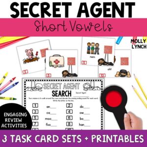 Short Vowels Activity for 1st Grade by Lucky Learning with Molly Lynch