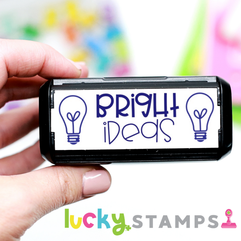 Bright Ideas Self Inking Teacher Stamp | Lucky Learning with Molly Lynch