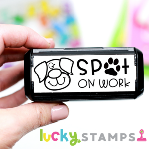 teacher stamps Spot on work dog Self Inking | Lucky Learning with Molly Lynch
