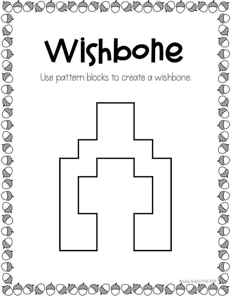 wishbone shaped thanksgiving themed snap cube for 1st graders | Lucky Learning with Molly Lynch