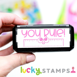 You Rule ruler Self Inking Teacher Stamp | Lucky Learning with Molly Lynch