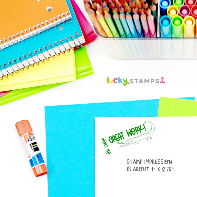 oh snap great work green alligator stamp for teachers | Lucky Learning with Molly Lynch