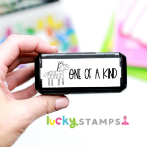one of a kind zebra stamp | Lucky Learning with Molly Lynch