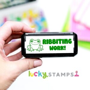 Ribbiting Work! Self-Inking Teacher Stamp