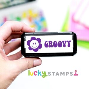 Groovy Self Inking Teacher Stamp
