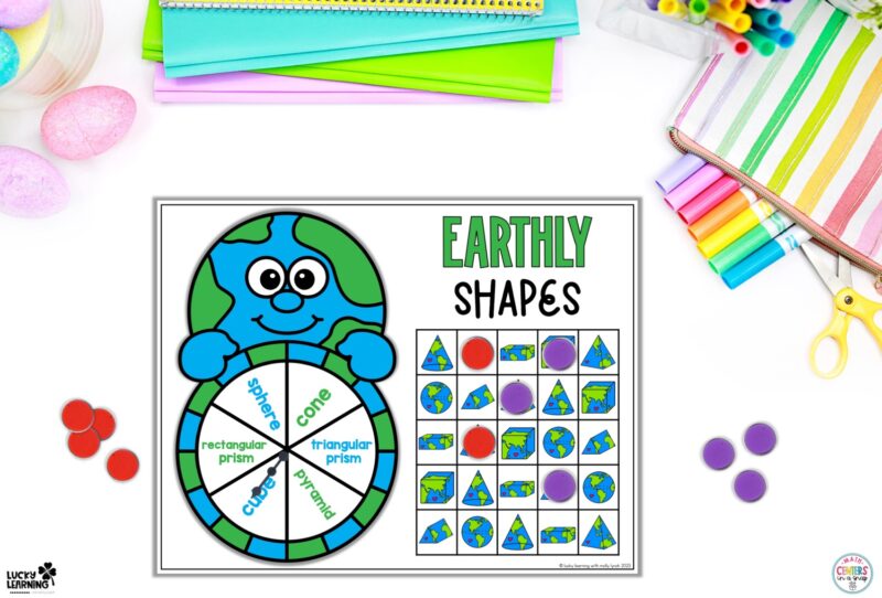Earth Day Solid Shapes Game | Lucky Learning with Molly Lynch