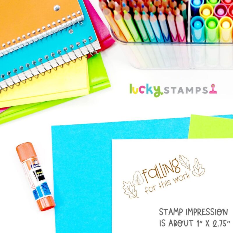 Fall Teacher Stamp part of a monthly stamp subscription for teachers | Lucky Learning with Molly Lynch