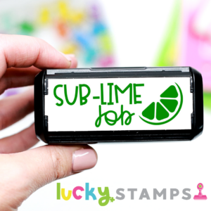 sub-lime job with green lime slice stamp | Lucky Learning with Molly Lynch