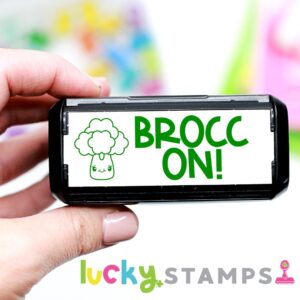 brocc on broccoli stamp | Lucky Learning with Molly Lynch