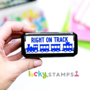 Right on Track! Train Teacher Stamp