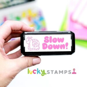 Slow Down! Snail Self Inking Teacher Stamp